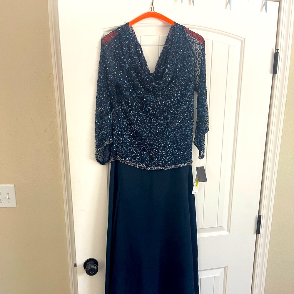 JKARA beautiful beaded long dress